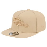 Men's New Era Light Beige Denver Broncos Color Pack A-Frame 9FIFTY Snapback Hat
