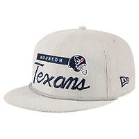 Men's New Era Gray Houston Texans Cord Rope Corduroy 9FIFTY Snapback Hat