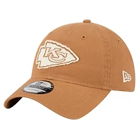 Men's New Era Brown Kansas City Chiefs  Stamp 9TWENTY Adjustable Hat