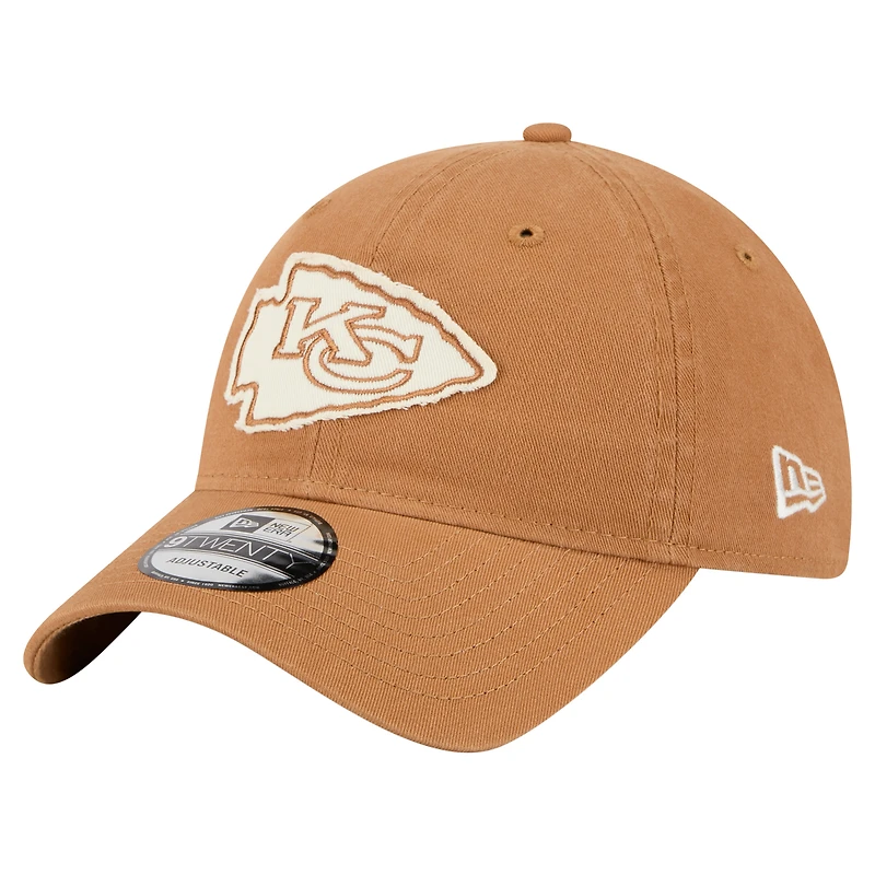Men's New Era Brown Kansas City Chiefs  Stamp 9TWENTY Adjustable Hat