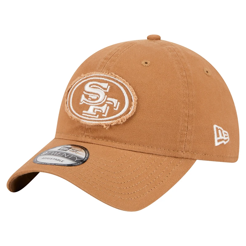 Men's New Era Brown San Francisco 49ers Stamp 9TWENTY Adjustable Hat