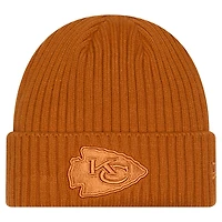 Men's New Era Brown Kansas City Chiefs Color Pack Cuffed Knit Hat