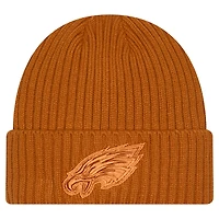 Men's New Era Brown Philadelphia Eagles Color Pack Cuffed Knit Hat