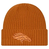 Men's New Era Brown Denver Broncos Color Pack Cuffed Knit Hat