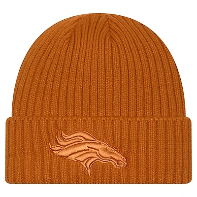 Men's New Era Brown Denver Broncos Color Pack Cuffed Knit Hat