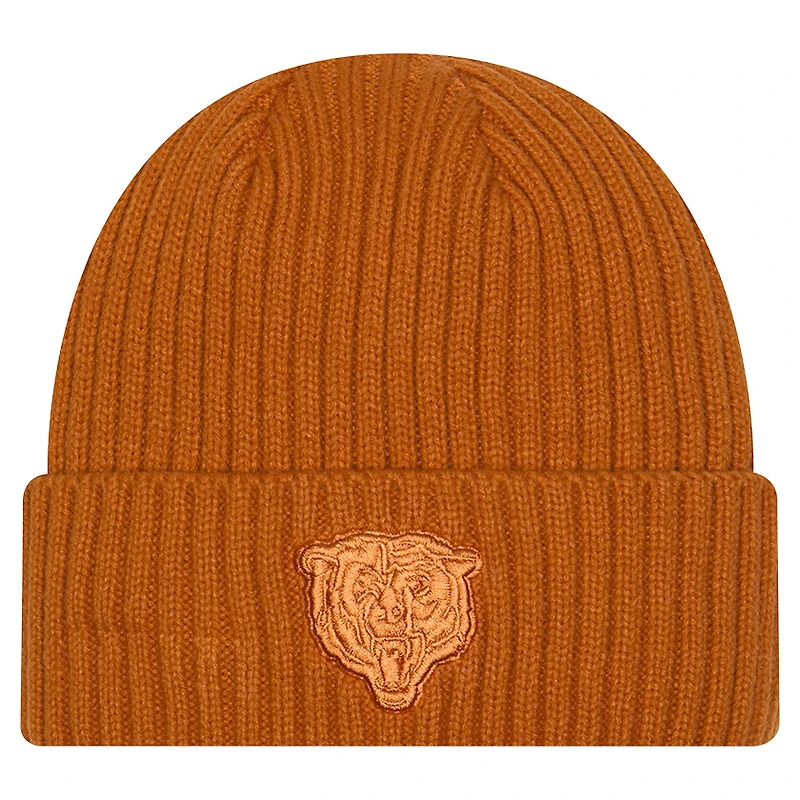 Men's New Era Brown Chicago Bears Color Pack Cuffed Knit Hat