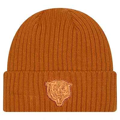 Men's New Era Brown Chicago Bears Color Pack Cuffed Knit Hat