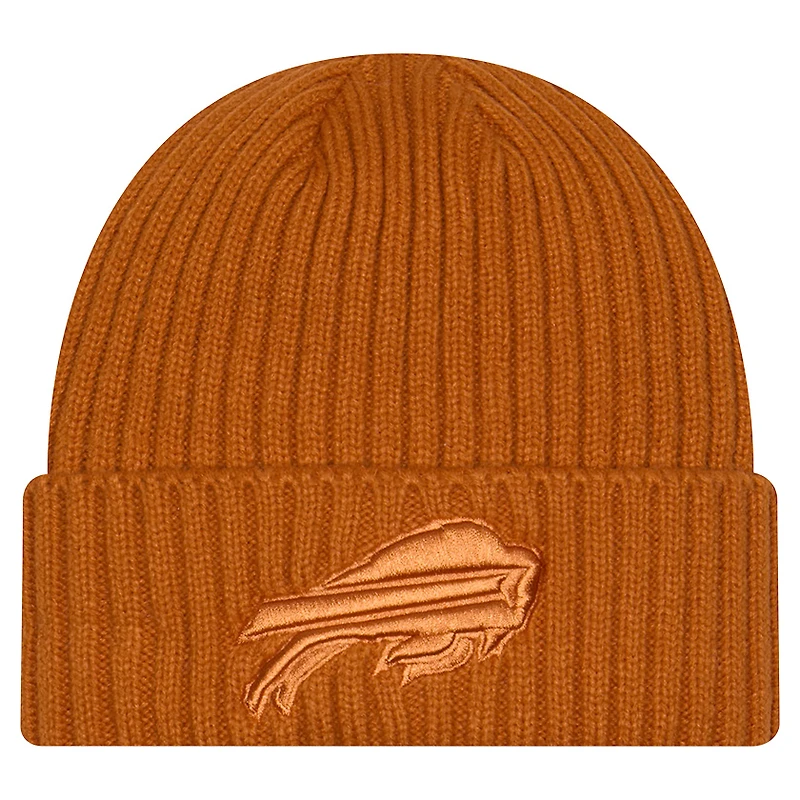 Men's New Era Brown Buffalo Bills Color Pack Cuffed Knit Hat