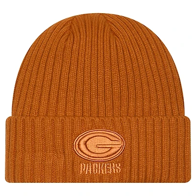 Men's New Era Brown Green Bay Packers Color Pack Cuffed Knit Hat