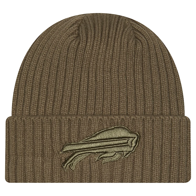 Men's New Era Olive Buffalo Bills Color Pack Cuffed Knit Hat