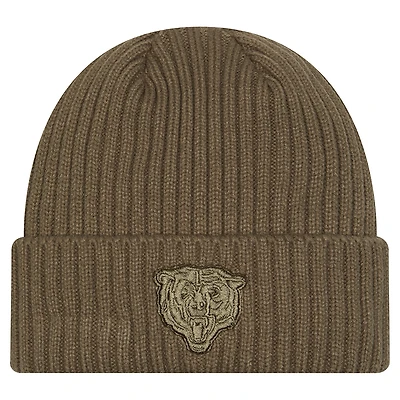 Men's New Era Olive Chicago Bears Color Pack Cuffed Knit Hat