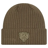 Men's New Era Olive Chicago Bears Color Pack Cuffed Knit Hat