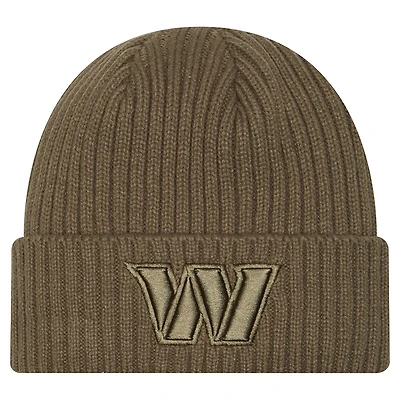 Men's New Era Olive Washington Commanders Color Pack Cuffed Knit Hat