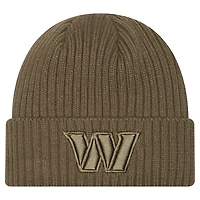 Men's New Era Olive Washington Commanders Color Pack Cuffed Knit Hat