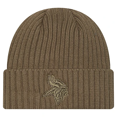 Men's New Era Olive Minnesota Vikings Color Pack Cuffed Knit Hat