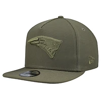 Youth New Era Olive New England Patriots Color Pack A-Frame 9FIFTY Snapback Hat