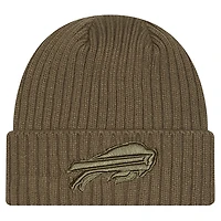 Youth New Era Olive Buffalo Bills Color Pack Cuffed Knit Hat
