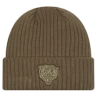 Youth New Era Olive Chicago Bears Color Pack Cuffed Knit Hat