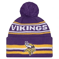 Youth New Era  Purple Minnesota Vikings Classic Cuffed Knit Hat with Pom