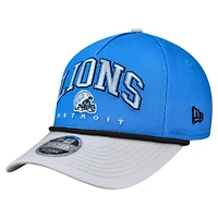Preschool New Era  Blue/Gray Detroit Lions  Arch 9FORTY A-Frame M-Crown Adjustable Hat