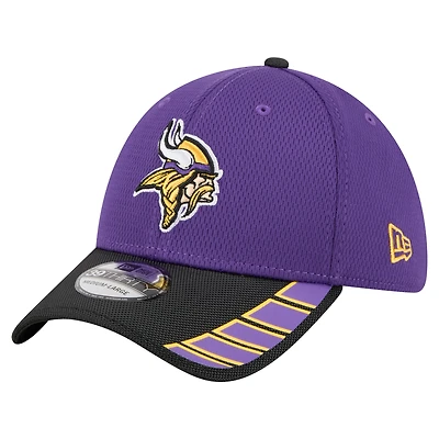 Men's New Era Purple Minnesota Vikings Visor Hit 39THIRTY Flex Hat