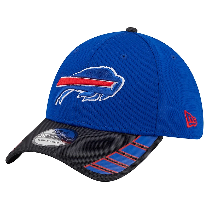 Men's New Era Royal Buffalo Bills Visor Hit 39THIRTY Flex Hat