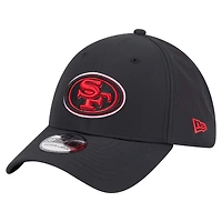 Men's New Era Black San Francisco 49ers Night 39THIRTY Flex Hat