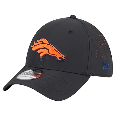 Men's New Era Black Denver Broncos Night 39THIRTY Flex Hat