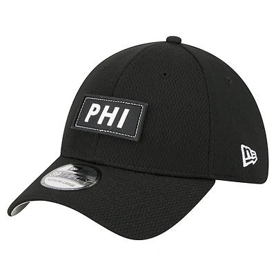 Men's New Era  Black Philadelphia Eagles Scoreboard 39THIRTY Flex Hat
