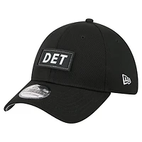 Men's New Era  Black Detroit Lions Scoreboard 39THIRTY Flex Hat