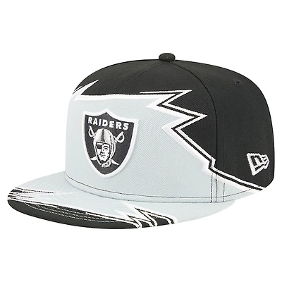 Men's New Era  Black/Gray Las Vegas Raiders Break 59FIFTY Fitted Hat
