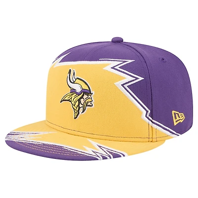Men's New Era  Purple/Gold Minnesota Vikings Break 59FIFTY Fitted Hat