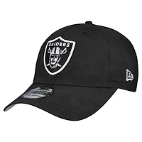 Men's New Era  Black Las Vegas Raiders Tonal Camo 39THIRTY Stretch Fit Hat