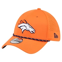 Men's New Era Orange Denver Broncos Perforated 39THIRTY Flex Hat