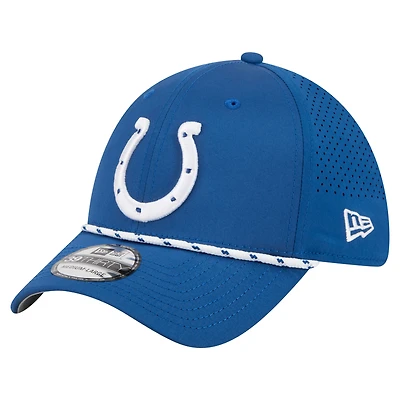 Men's New Era Royal Indianapolis Colts Perforated 39THIRTY Flex Hat