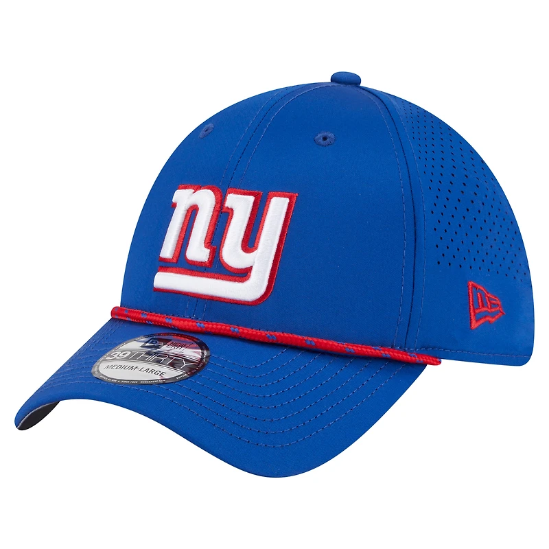 Men's New Era Royal York Giants Perforated 39THIRTY Flex Hat