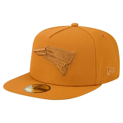Men's New Era  Brown England Patriots Color Pack A-Frame 59FIFTY Fitted Hat