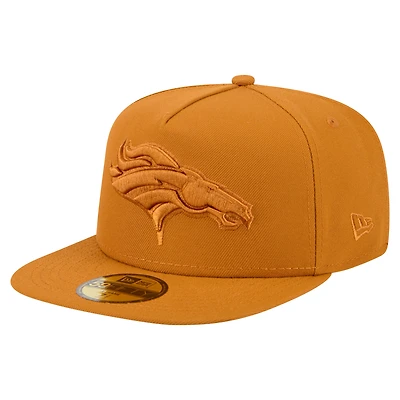 Men's New Era  Brown Denver Broncos Color Pack A-Frame 59FIFTY Fitted Hat