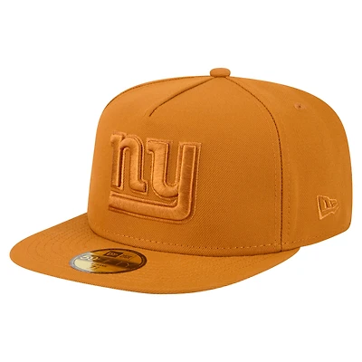 Men's New Era  Brown York Giants Color Pack A-Frame 59FIFTY Fitted Hat
