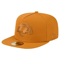 Men's New Era  Brown Los Angeles Rams Color Pack A-Frame 59FIFTY Fitted Hat