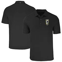 Men's Cutter & Buck Black Columbus Crew Forge Eco Stretch Recycled Polo