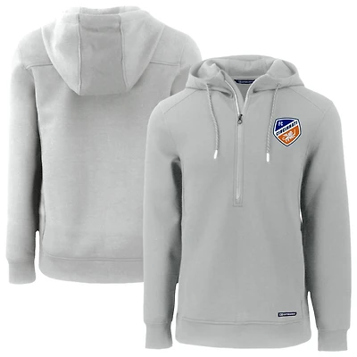 Men's Cutter & Buck FC Cincinnati Roam Eco Half-Zip Recycled Pullover Hoodie
