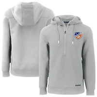 Men's Cutter & Buck FC Cincinnati Roam Eco Half-Zip Recycled Pullover Hoodie