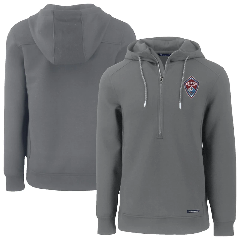 Men's Cutter & Buck Colorado Rapids Roam Eco Half-Zip Recycled Pullover Hoodie