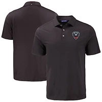 Men's Cutter & Buck Black D.C. United Coastline Epic Comfort Eco Recycled Polo