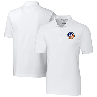 Men's Cutter & Buck  White FC Cincinnati Advantage Eco Tri-Blend Pique Polo