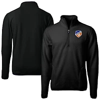 Men's Cutter & Buck FC Cincinnati Cascade Eco Fleece Quarter-Zip Jacket