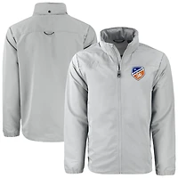 Men's Cutter & Buck  Gray FC Cincinnati Charter Eco Recycled Full-Zip Jacket