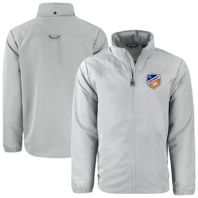 Men's Cutter & Buck  Gray FC Cincinnati Charter Eco Recycled Full-Zip Jacket