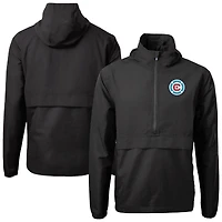 Men's Cutter & Buck  Black Chicago Fire Charter Eco Recycled Anorak Jacket